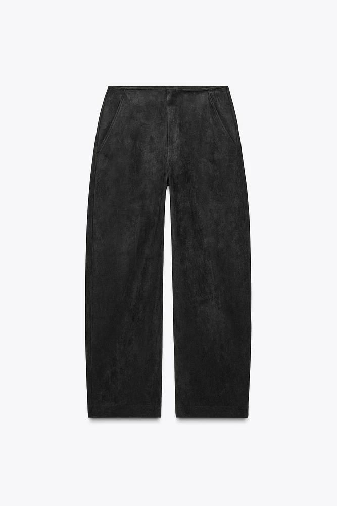 FAUX SUEDE PANTS