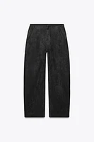 FAUX SUEDE PANTS