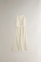 PLAIN SATEEN TOP