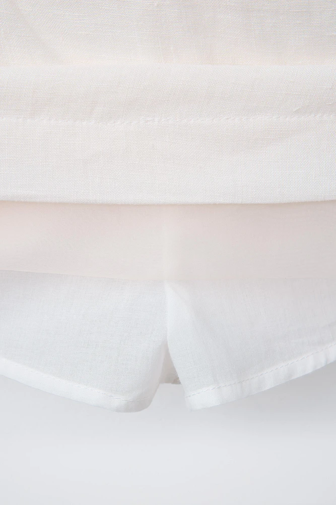 100% LINEN ORGANZA SKORT