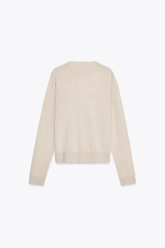 BASIC WOOL BLEND KNIT SWEATER