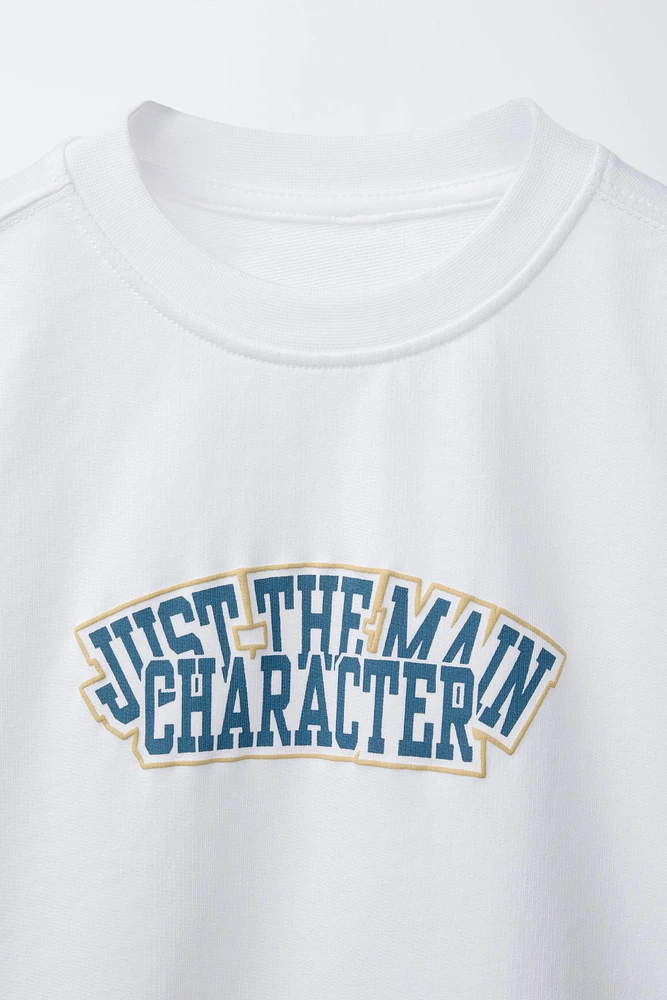 TEXT PRINT T-SHIRT