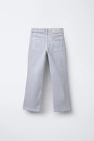 STUDDED FLARE JEANS