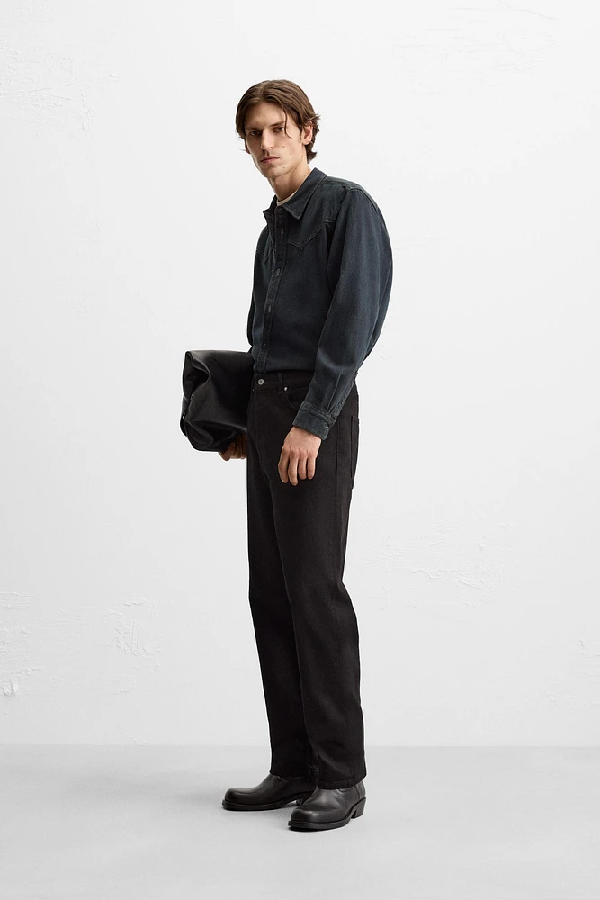 CHEMISE EN DENIM WESTERN