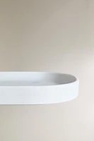 PLATEAU SALLE DE BAIN IMITATION MARBRE