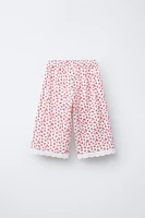 JUPE-CULOTTE PETITES FLEURS