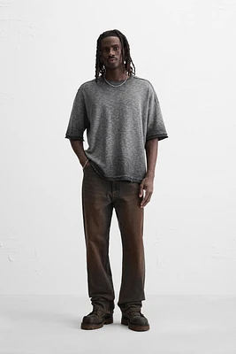 WASHED KNIT T-SHIRT