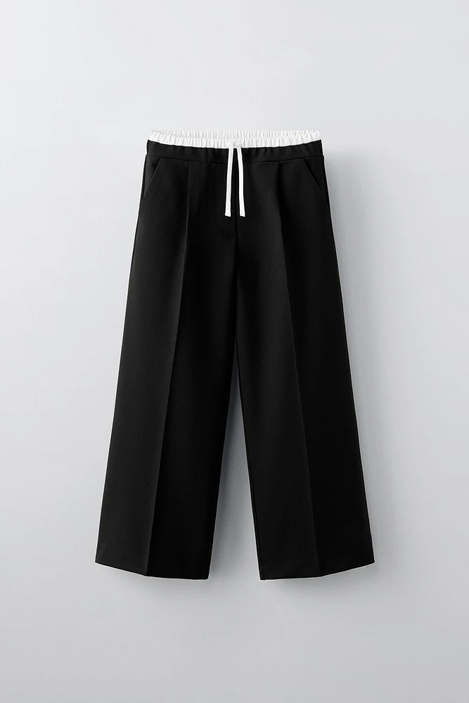 PANTALON À TAILLE DOUBLE