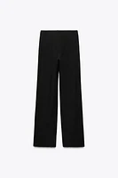 BOUCLÉ BOW PANTS