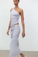 ASYMMETRIC HALTER TOP