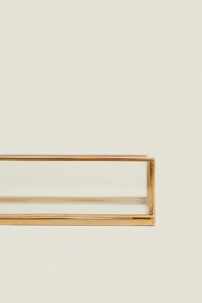 PLATEAU VERRE RECYCLABLE ET MÉTAL