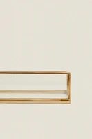 PLATEAU VERRE RECYCLABLE ET MÉTAL