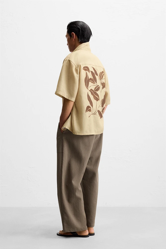 CHEMISE À IMPRIMÉ EN CONTRASTE