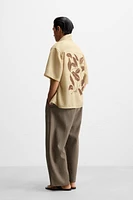 CHEMISE À IMPRIMÉ EN CONTRASTE