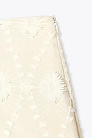 MINI-JUPE BRODERIES EFFRANGÉES