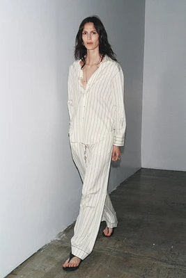 ZW COLLECTION STRIPED OVERSIZE SHIRT