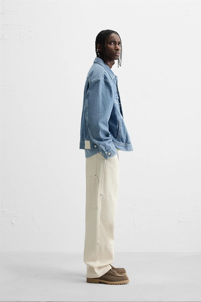 EMBROIDERED CARPENTER POCKET PANTS