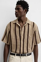 CROCHET TEXTURED SHIRT