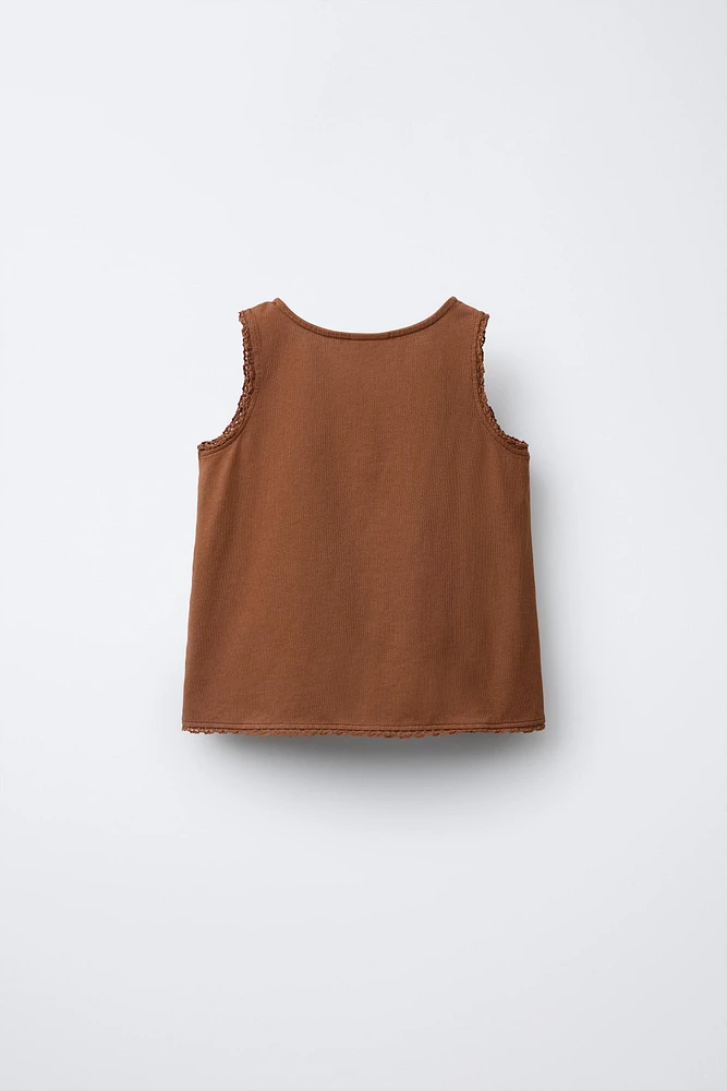CROCHET STITCH BIRD T-SHIRT