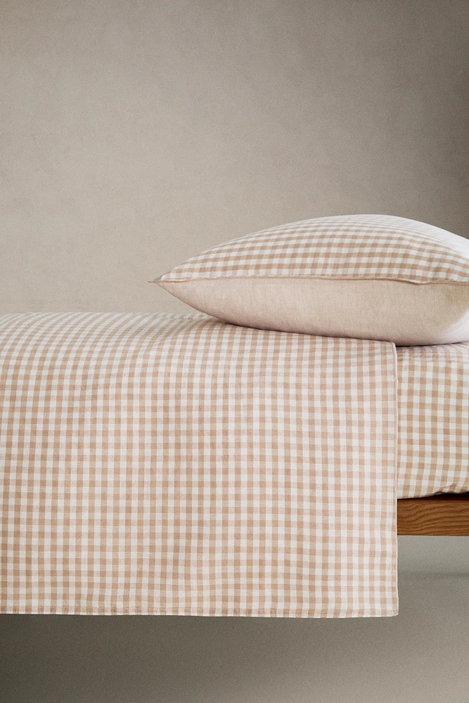 HOUSSE DE COUETTE ENFANT CARREAUX VICHY