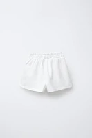 CROCHET SIDE STRIPE SHORTS