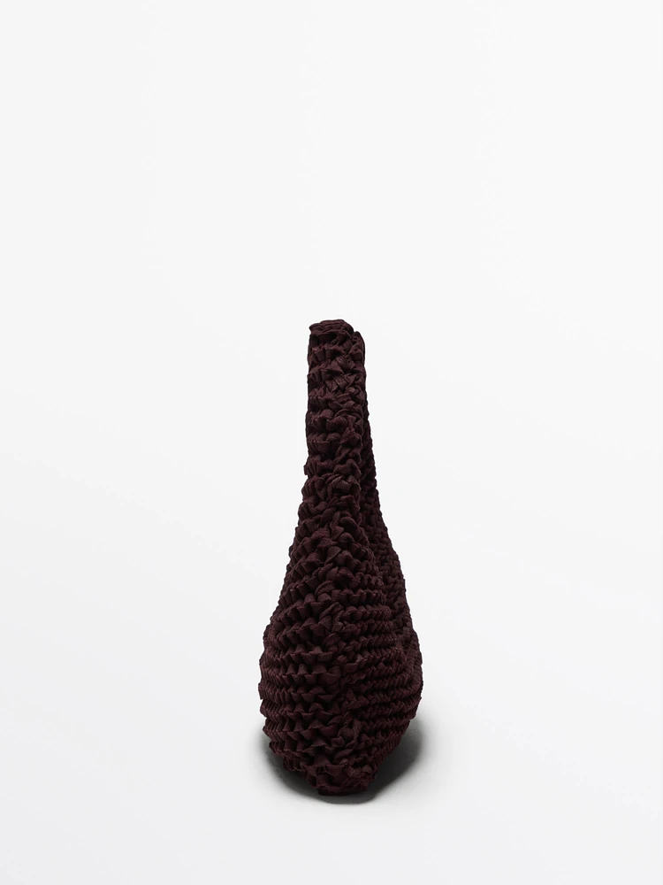 Mini split suede crochet bag - Limited Edition