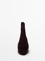 Mini split suede crochet bag - Limited Edition