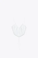 SWEETHEART CROP TOP