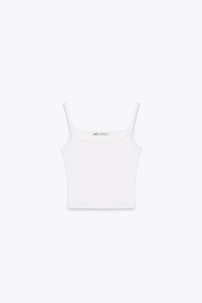 RIBBED CROP TOP
