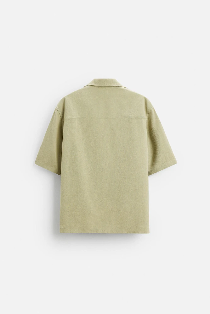 STRUCTURED EMBROIDERED SHIRT