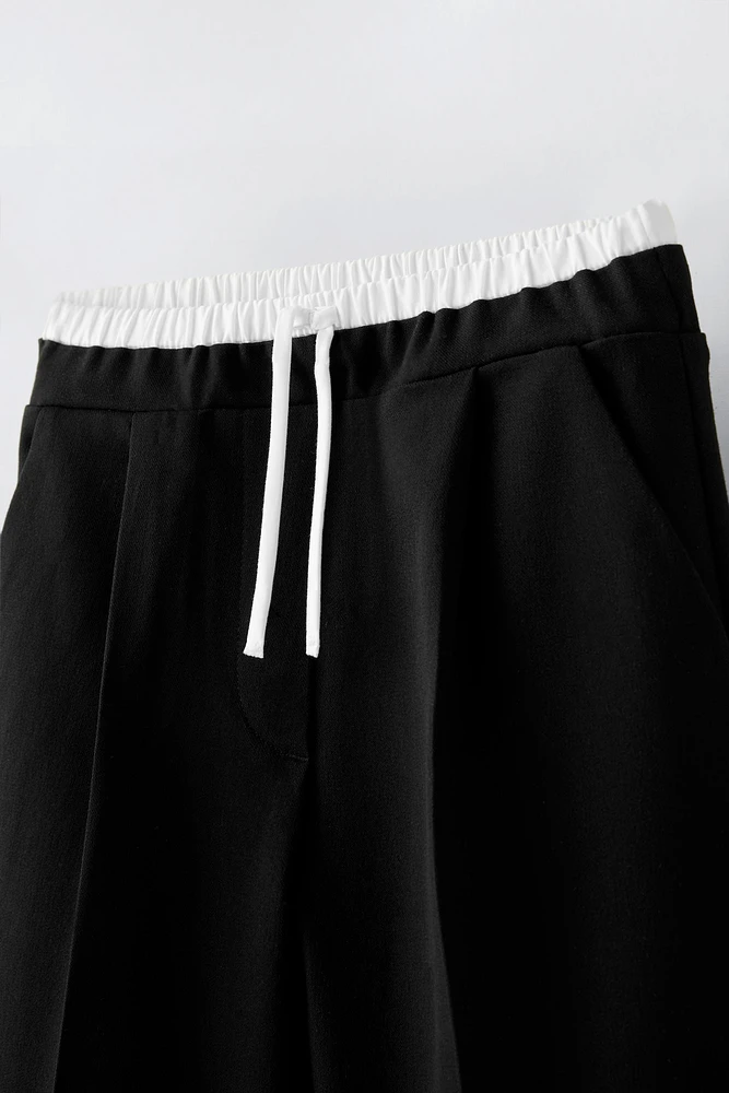 PANTALON À TAILLE DOUBLE