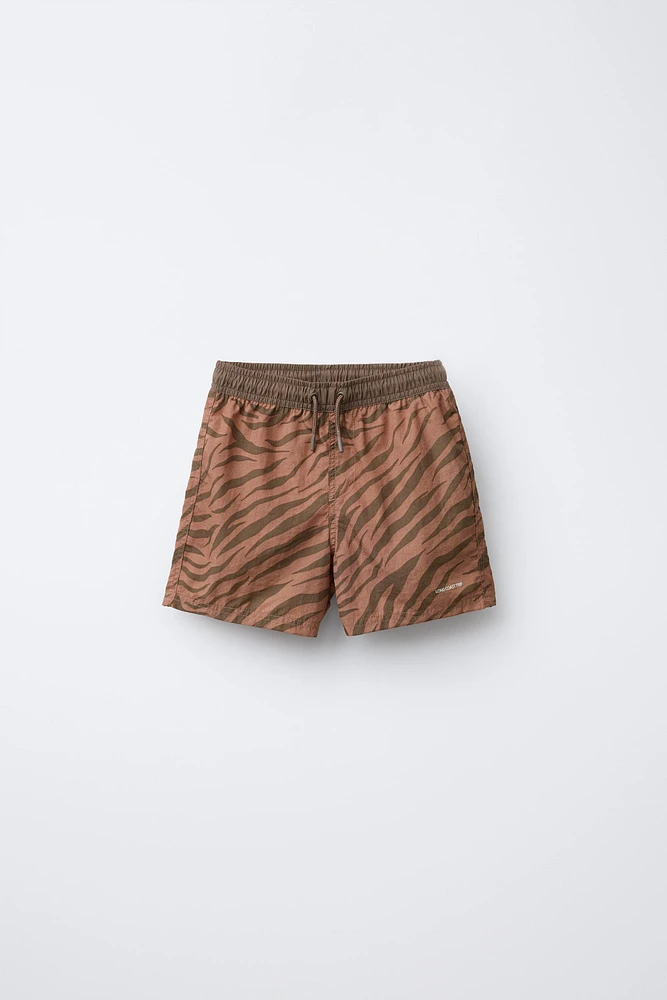 6-14 ANS/ SHORT DE BAIN ANIMAL PRINT