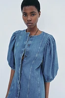 DENIM MIDI DRESS ZW COLLECTION