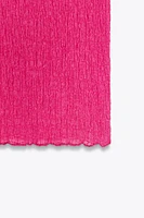 TEXTURED FLOWY PANTS