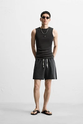 WASHED RELAXED FIT SHORTS