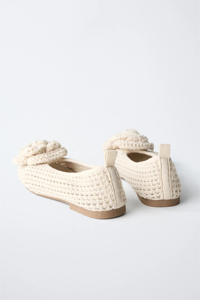 BALLERINES FLEUR CROCHET