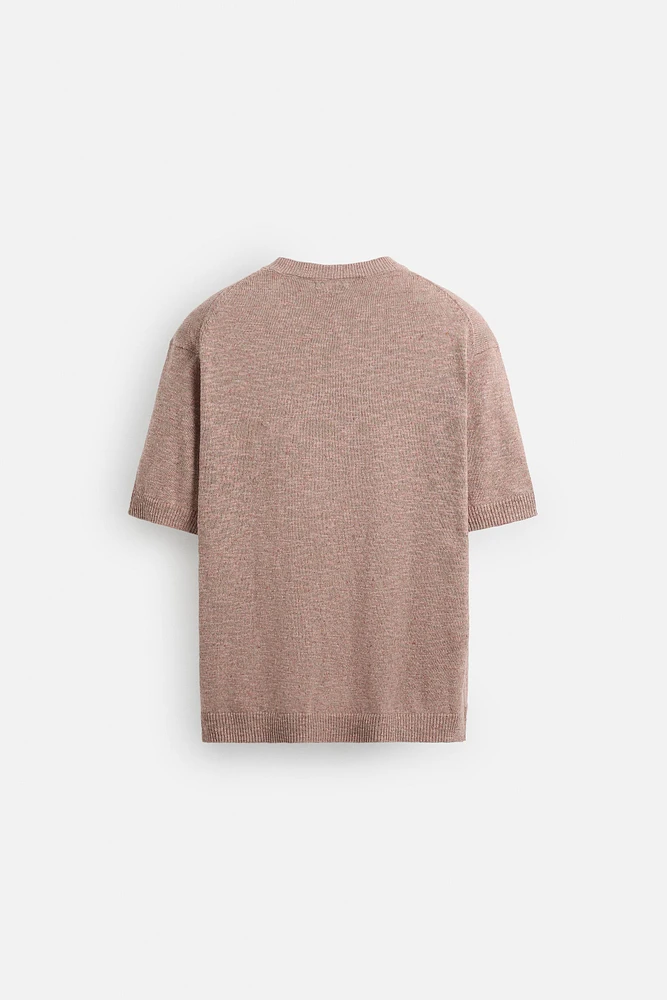 TEXTURED KNIT T-SHIRT