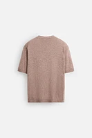 TEXTURED KNIT T-SHIRT