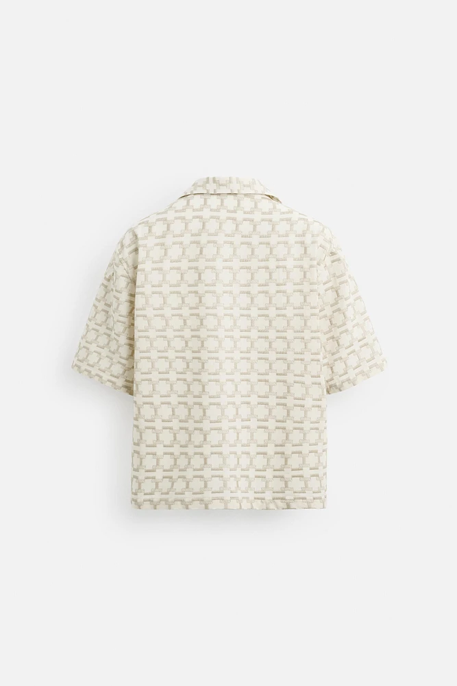CHEMISE BRODERIE GÉOMÉTRIQUE