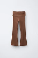 LEGGING FLARE REVERS TAILLE ŒILLETS