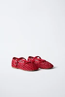 OPENWORK BALLET FLATS
