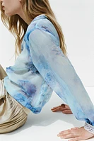 FLORAL PRINT BLOUSE