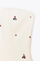 TOP BUSTIER BIJOUX