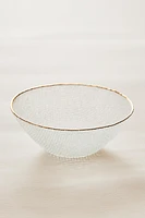 BOL VERRE RECYCLABLE RELIEF LISERÉ DORÉ