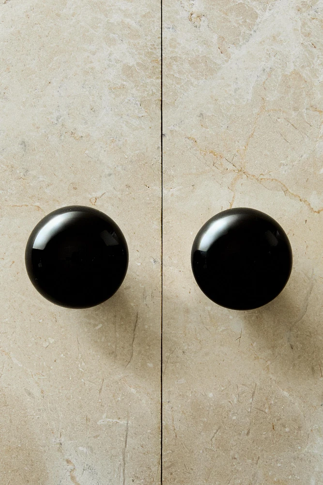 BOUTON MEUBLE CÉRAMIQUE BRILLANT (LOT DE 2)