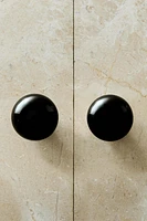 BOUTON MEUBLE CÉRAMIQUE BRILLANT (LOT DE 2)