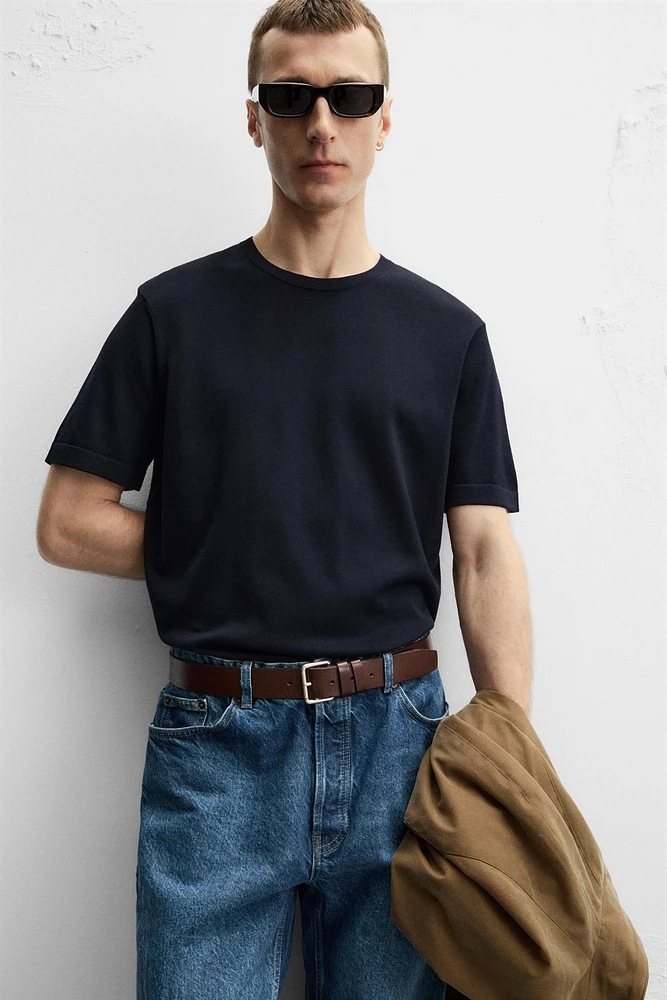 REGULAR FIT KNIT T-SHIRT
