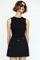 JUPE-SHORT À BOUTONS