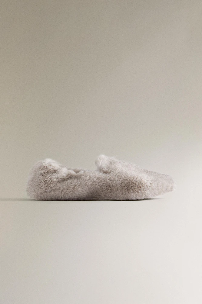 MOCASSINS FAUSSE FOURRURE DOUCE