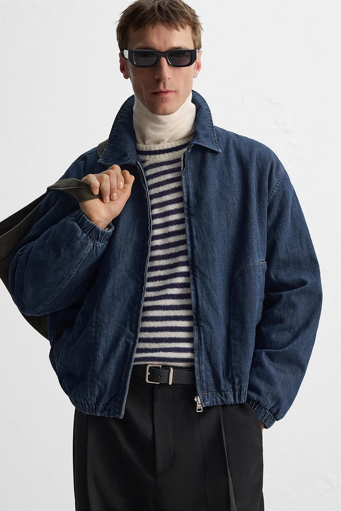 BLOUSON EN DENIM MATELASSÉ